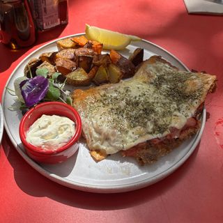 Milanesa napolitana al plato