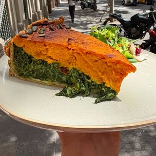 Bicolor de calabaza y espinaca