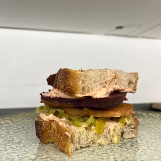 Sándwich tamari con tempeh