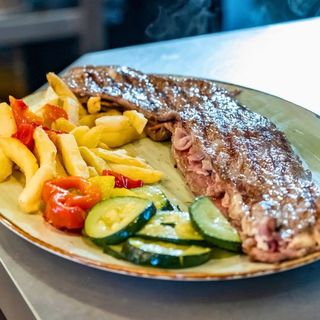 Cachopo A La Parrilla Con Jamón Ibérico Y Queso Vidiago
