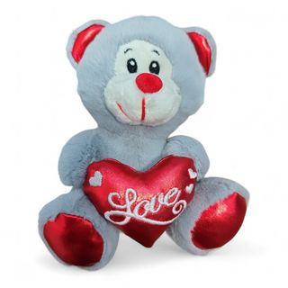 Osito Gris Corazón Love