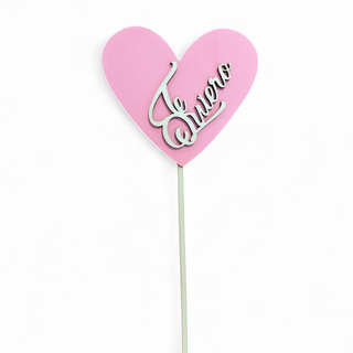 Pick Te quiero Rosa