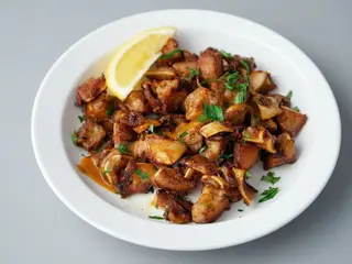 Orejitas de cerdo al ajillo