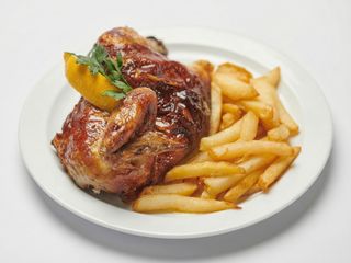 Medio pollo al horno / asado