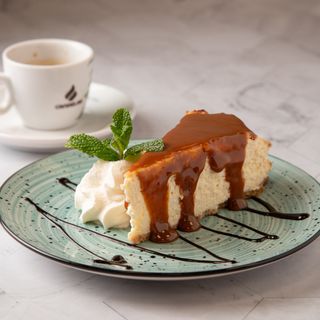 Tarta De Queso con dulce de leche