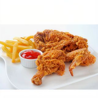 Medio Pollo Broaster Con Arroz