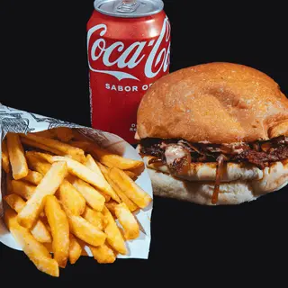 MENU SINGLE LOULOU SMASH BURGER (spicy beef)