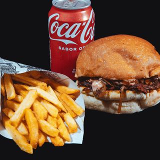 MENU SINGLE LOULOU SMASH BURGER (spicy beef)