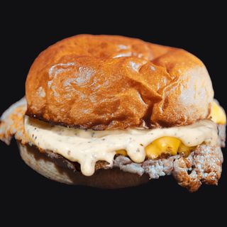 SINGLE TRUFFLE CHICKEN SMASH BURGER