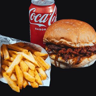 MENU DOUBLE LOULOU SMASH BURGER (spicy beef)