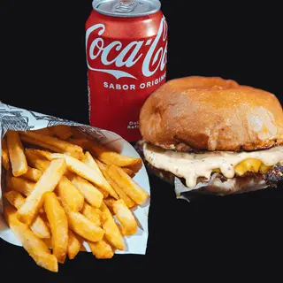 MENU DOUBLE TRUFFLE BEEF SMASH BURGER