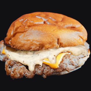 DOUBLE TRUFFLE CHICKEN SMASH BURGER