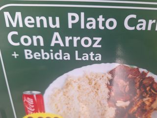 Menú plato kebab SÓLO CARNE Y ARROZ