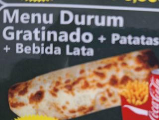 Menú Durum gratinado
