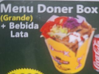 Menú doner box grande kebab