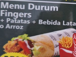 MENÚ DURUM FINGERS