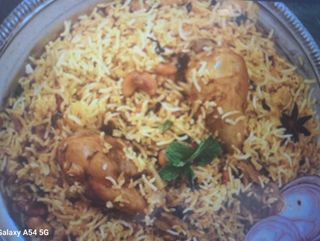 Menú plato BIRYANI