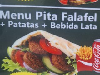 MENÚ KEBAB PITA DE FALAFEL