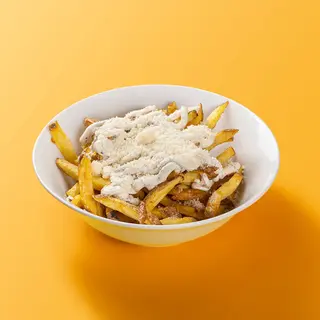 Patatas fritas con parmesano y tartufa