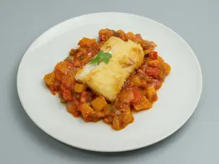 Bacalao con Sanfaina