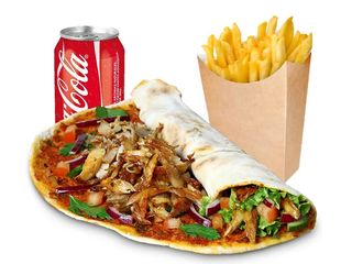 Menú Pizza Turca + Patatas + Refresco