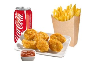 Menú 6 Nuggets + Patatas Fritas + Refresco