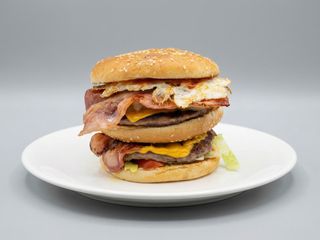 Hamburguesa De Ternera Doble completa 