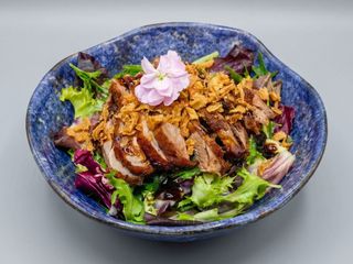 Ensalada con pato asado 