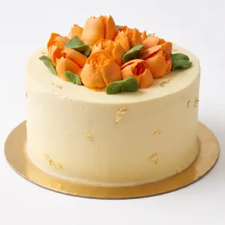 Tarta de Zanahoria "Tulipán" con Nueces Crujientes