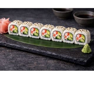 Uramaki De Cangrejo Aguacate Y Pepino 8 uds.
