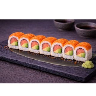 Uramaki Salmón tobiko (8uds)