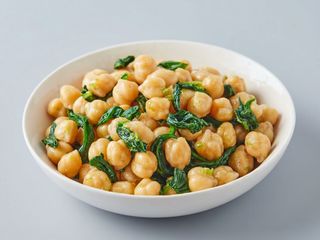 Garbanzos con espinacas