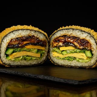 Hamburguesa con anguila