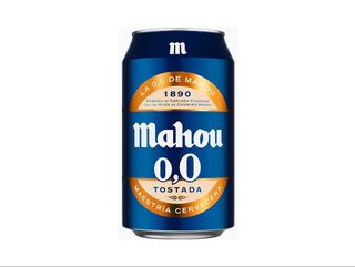 Lata Mahou 0,0 tostada