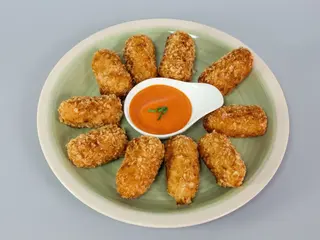 10 Croquetas Caseras de Pollo y Jamón