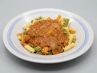 Macarrones a la boloñesa.