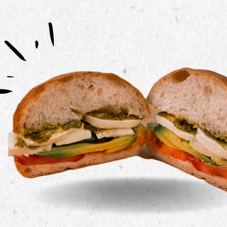 Bocadillo de Mozarella y Pesto