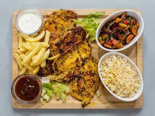 Plato Combinado De Pechuga De Pollo