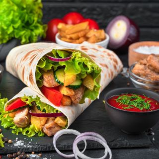 Menú Durum De Pollo (XL)