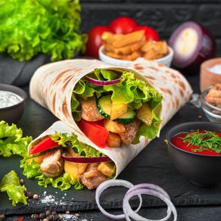 Menú Durum De Ternera (XL)