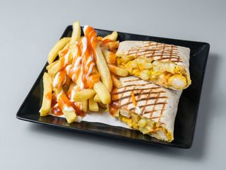 Menú Taco Francés KEBAB DE POLLO 