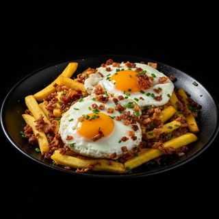 Huevos Rotos Con Bacon