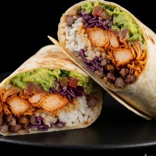 Burrito Quetzacoal (pollo chipotle picante)