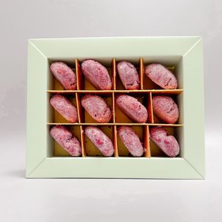 Bolitas de nieve de frambuesa