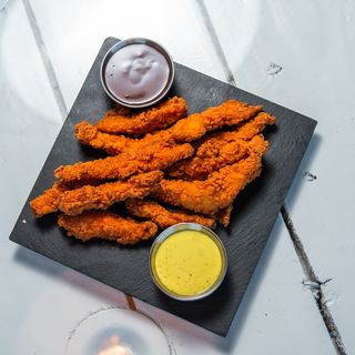Tiras de pollo (1/2 ración)