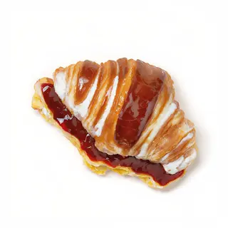 Croissant Mermelada de fresa