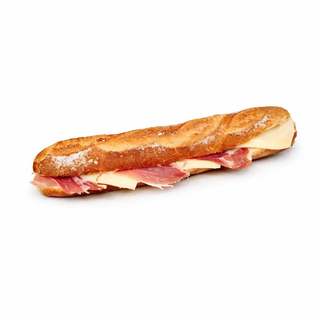 Bocadillo Caliente de Jamón Ibérico y Mozzarella