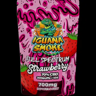 Iguana Smoke Cartucho CBD 70% Strawberry 1ml