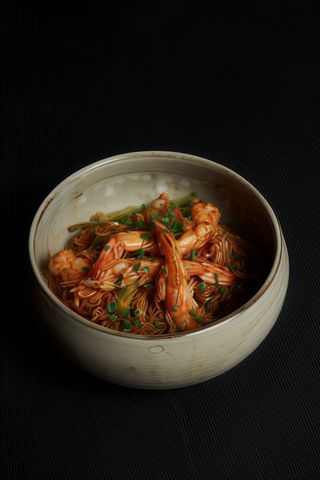 Noodles de gambas