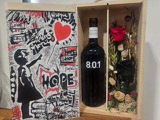 Caja de vino personalizada